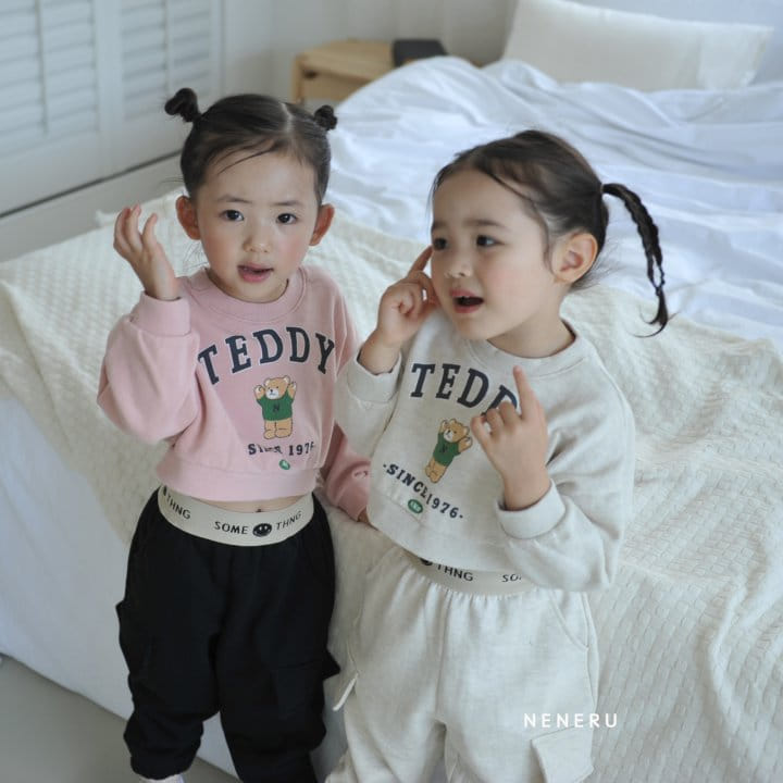Neneru - Korean Children Fashion - #fashionkids - Crop Bear Sweatshirt - 8