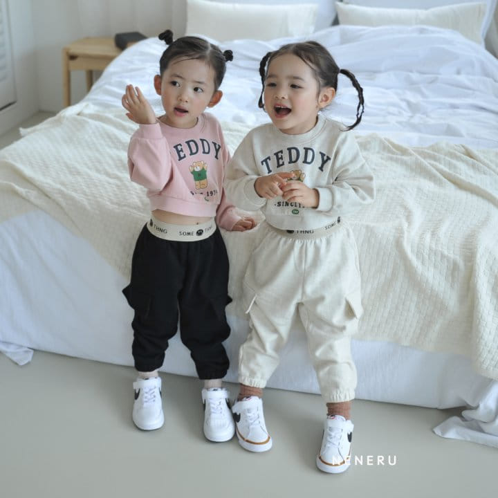 Neneru - Korean Children Fashion - #kidsshorts - Crop Bear Sweatshirt - 9