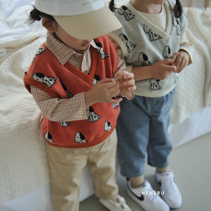 Neneru - Korean Children Fashion - #kidsstore - Dalmasian Knit Vest Kids - 3