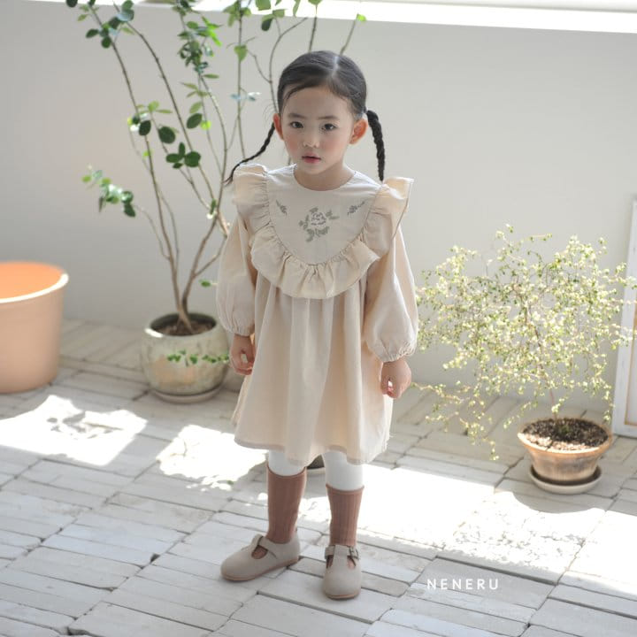 Neneru - Korean Children Fashion - #kidsstore - Olive One-piece