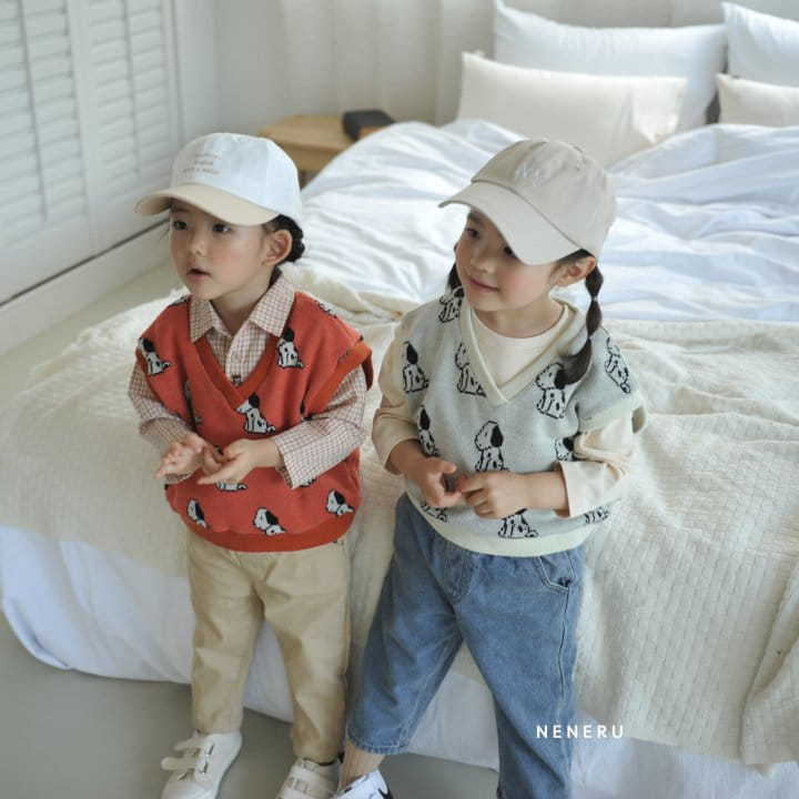 Neneru - Korean Children Fashion - #kidsstore - Dalmasian Knit Vest Kids - 4