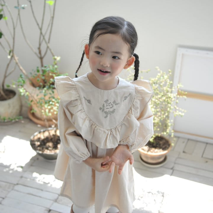 Neneru - Korean Children Fashion - #kidzfashiontrend - Olive One-piece - 2