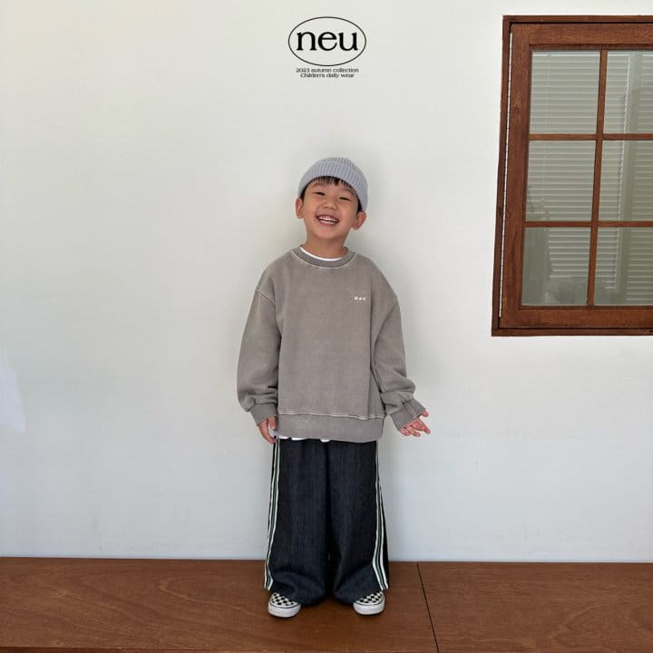 Neu - Korean Children Fashion - #designkidswear - Noi Pigment Sweatshirt - 3