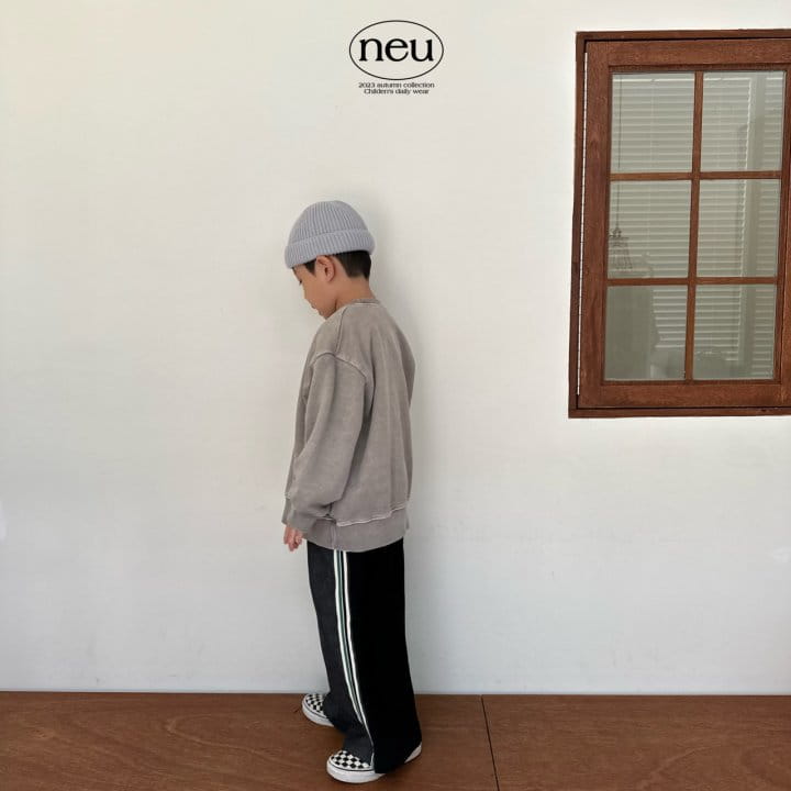 Neu - Korean Children Fashion - #designkidswear - Noi Pigment Sweatshirt - 4
