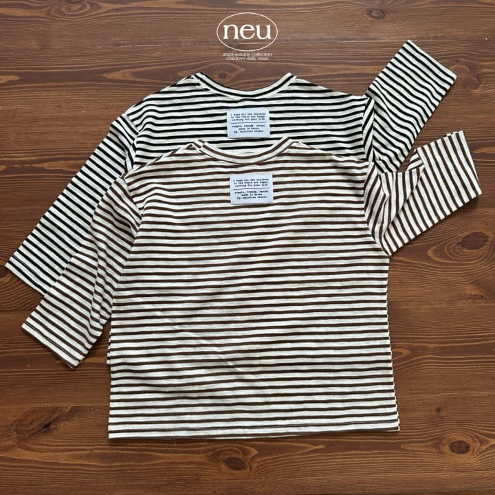 Neu - Korean Children Fashion - #kidsshorts - Stripes Wapen Tee - 8