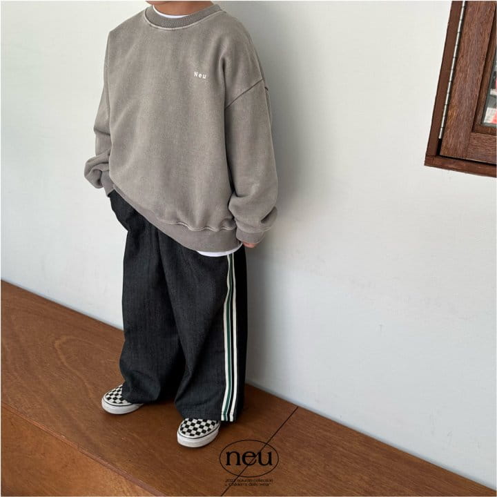 Neu - Korean Children Fashion - #kidsshorts - Noi Pigment Sweatshirt - 6