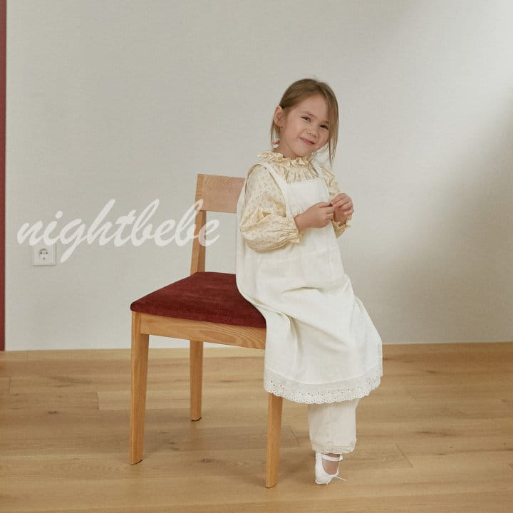 Night Bebe - Korean Children Fashion - #todddlerfashion - Uni Lace Pants - 4
