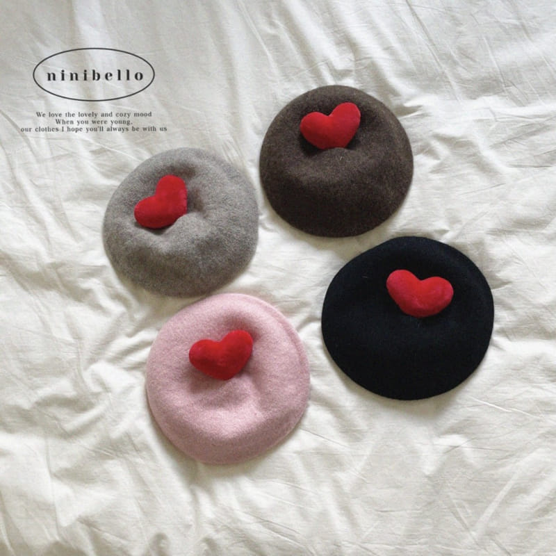 Ninibello - Korean Children Fashion - #childofig - Love Beret Hat