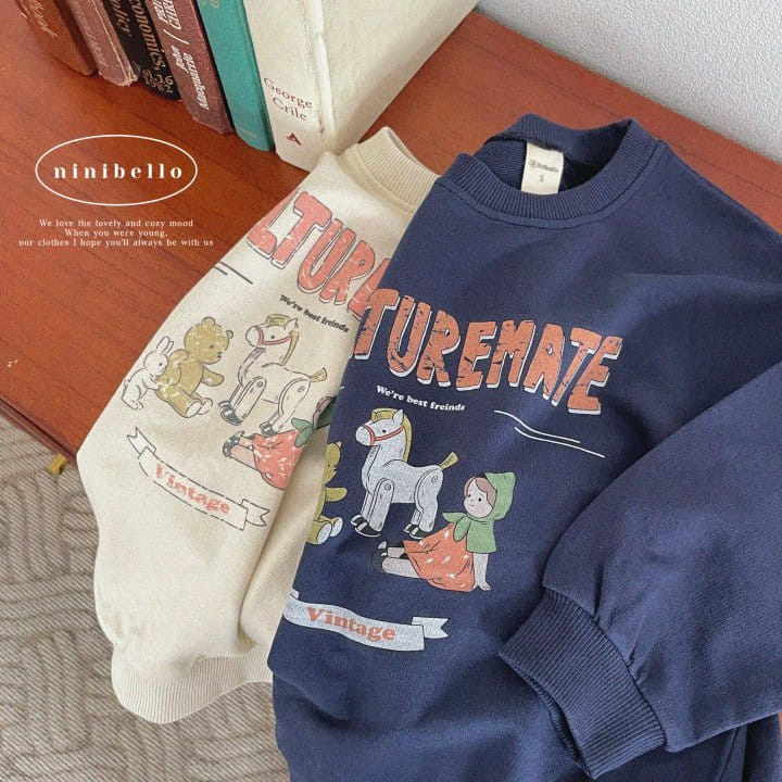 Ninibello - Korean Children Fashion - #designkidswear - Vintage Toy Sweatshirt