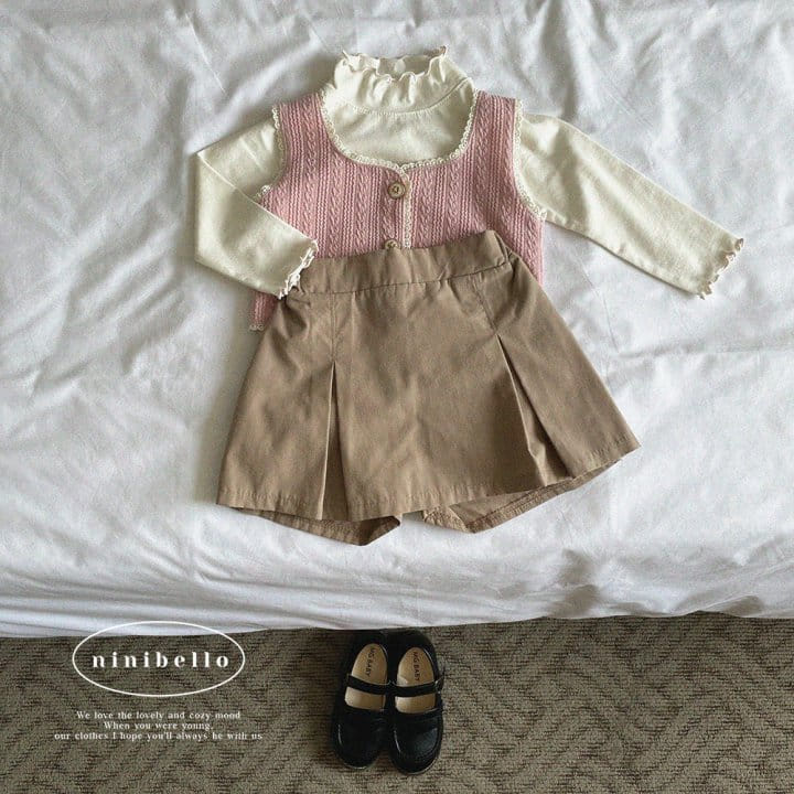 Ninibello - Korean Children Fashion - #kidsshorts - Coco Lace Bustier - 7