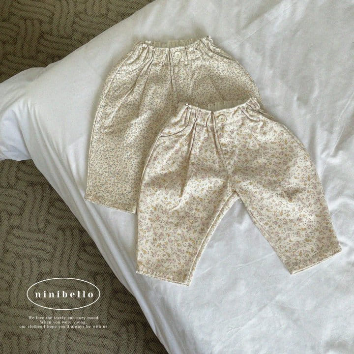 Ninibello - Korean Children Fashion - #littlefashionista - Flower Pants