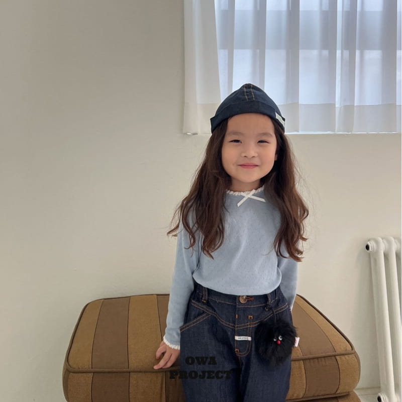 O Wa - Korean Children Fashion - #littlefashionista - Ribbon Tee - 2