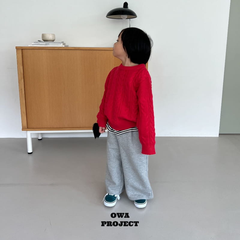O Wa - Korean Children Fashion - #magicofchildhood - Twist Knit Tee - 8