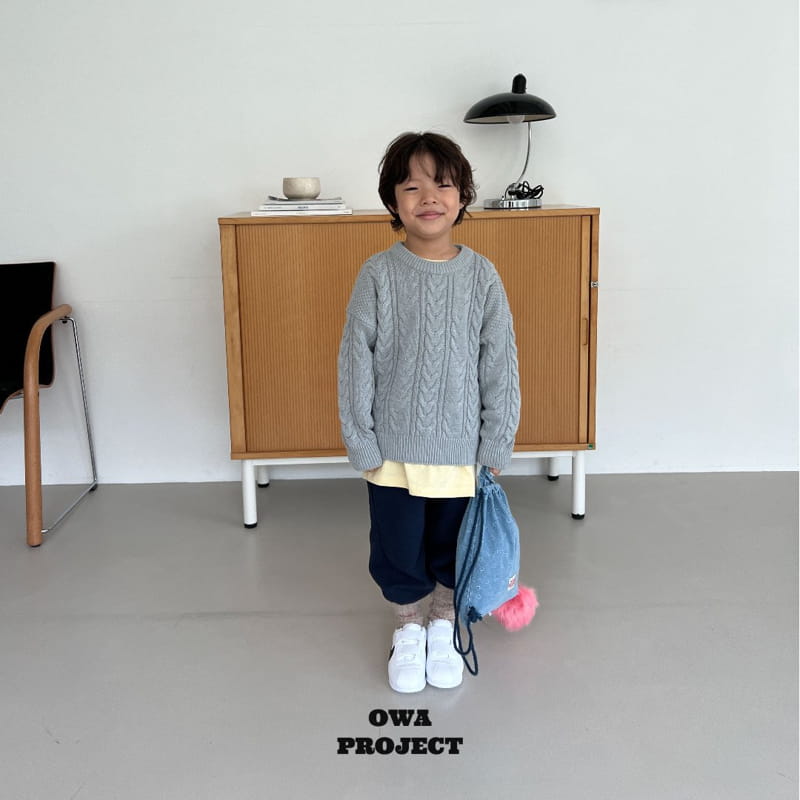 O Wa - Korean Children Fashion - #prettylittlegirls - Twist Knit Tee - 10
