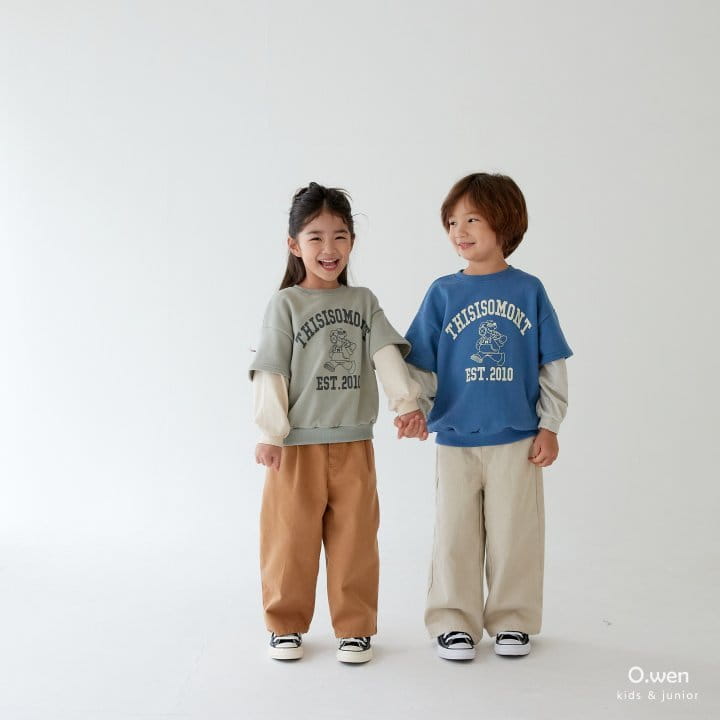 O Wen - Korean Children Fashion - #Kfashion4kids - Layered Sweatshirt