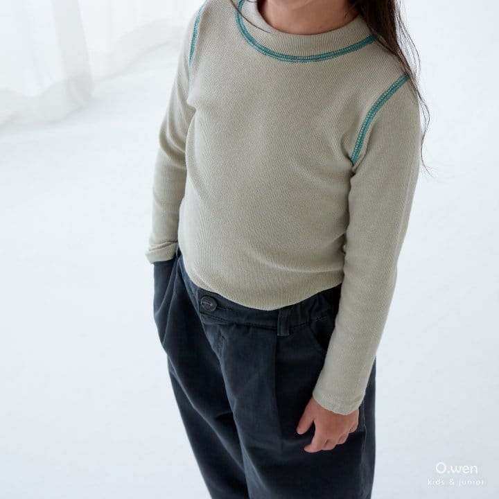 O Wen - Korean Children Fashion - #designkidswear - Color Half Tee - 5