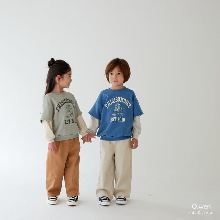 O Wen - Korean Children Fashion - #magicofchildhood - Layered Sweatshirt - 4