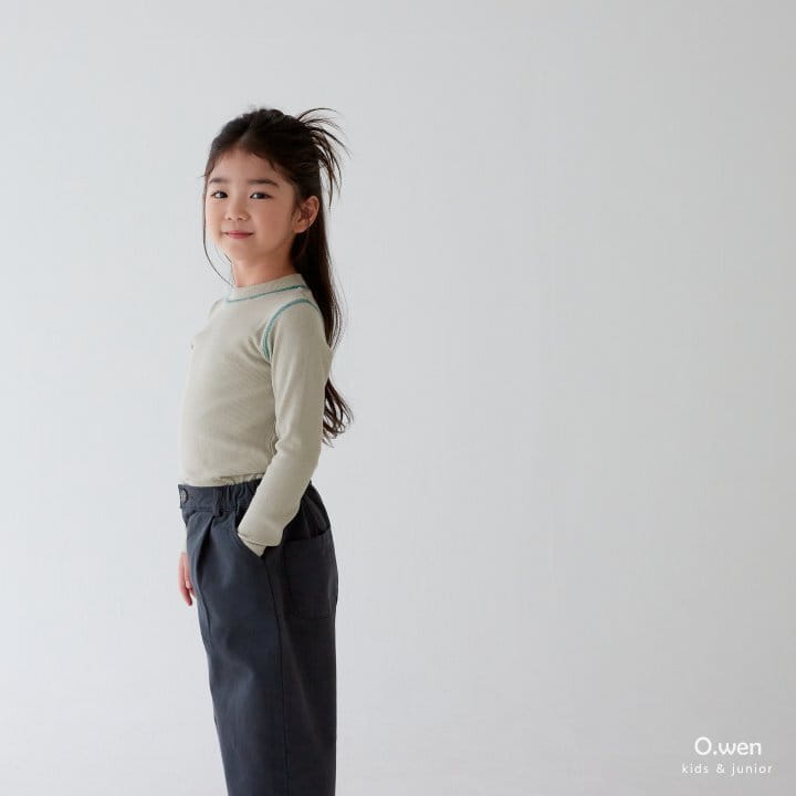 O Wen - Korean Children Fashion - #stylishchildhood - Color Half Tee - 2
