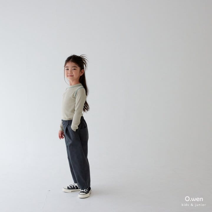 O Wen - Korean Children Fashion - #toddlerclothing - Color Half Tee