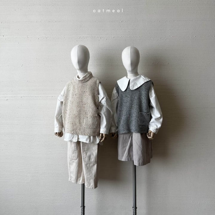 Oatmeal - Korean Children Fashion - #kidsstore - Eddanf Neff Vest - 11