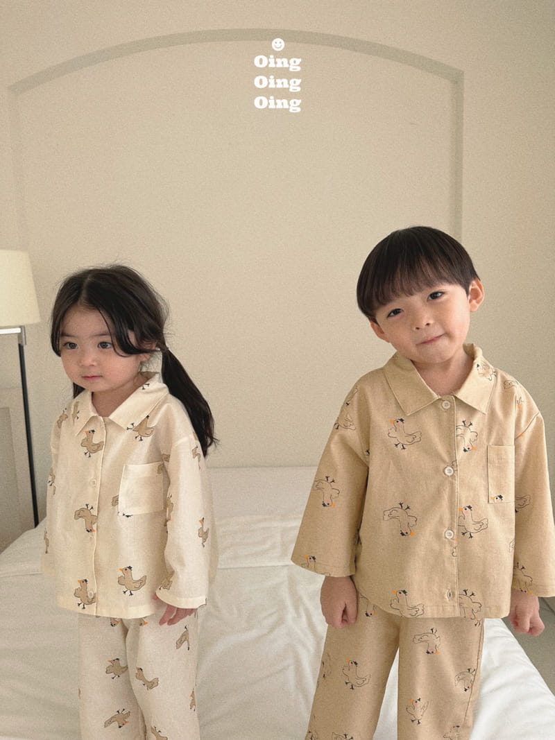 Oing - Korean Children Fashion - #todddlerfashion - Bird Pajama Set - 8