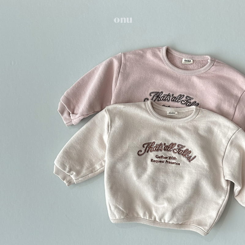 Onu - Korean Children Fashion - #childofig - Embroidery Sweatshirt - 7