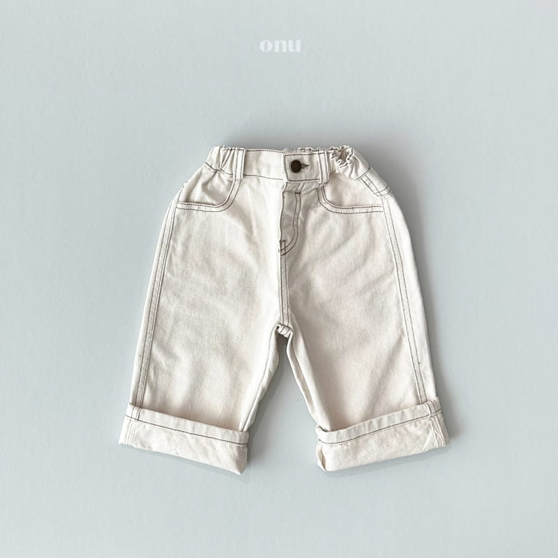 Onu - Korean Children Fashion - #kidsshorts - Stitch Pants - 2