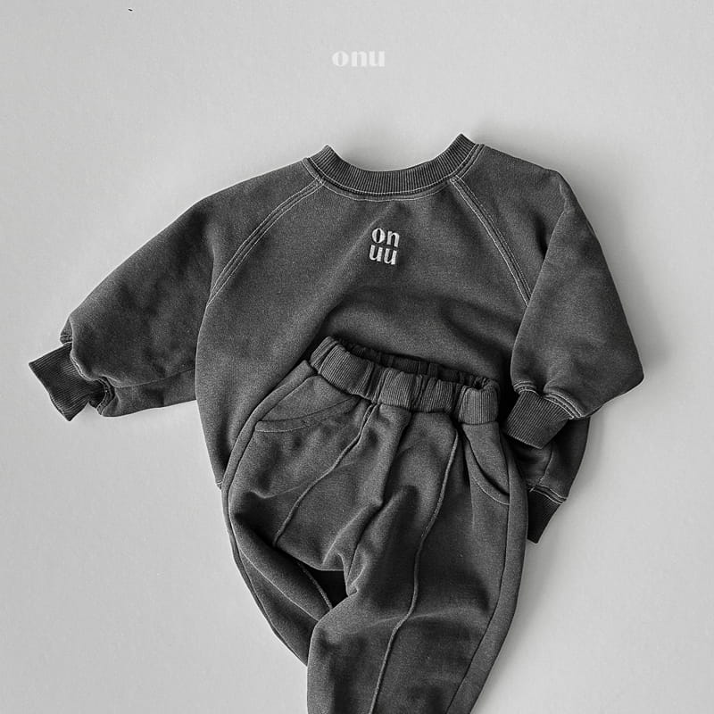 Onu - Korean Children Fashion - #kidsshorts - Onu Pigment Top Bottom Set - 8