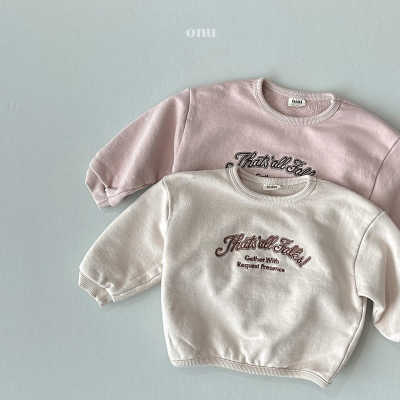 Onu - Korean Children Fashion - #kidzfashiontrend - Embroidery Sweatshirt