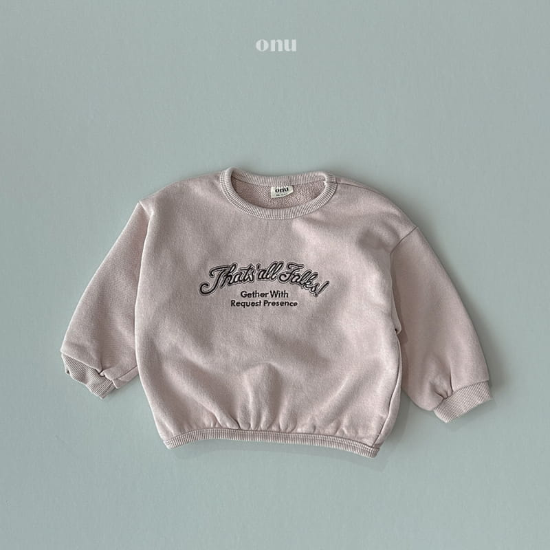Onu - Korean Children Fashion - #littlefashionista - Embroidery Sweatshirt - 3