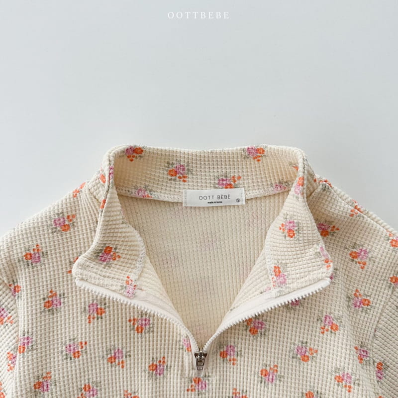 Oott Bebe - Korean Baby Fashion - #onlinebabyshop - Small Waffle Anorak Bodysuit - 4