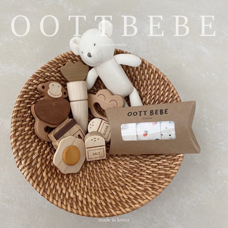 Oott Bebe - Korean Baby Fashion - #babyboutique - Baby Socks basic (cream+ivory) - 11