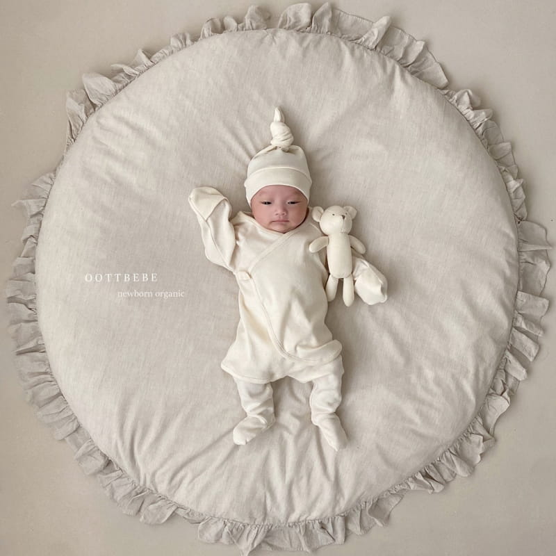 Oott Bebe - Korean Baby Fashion - #babyboutiqueclothing - Organic Benet Bodysuit with Bonnet Mesh - 3