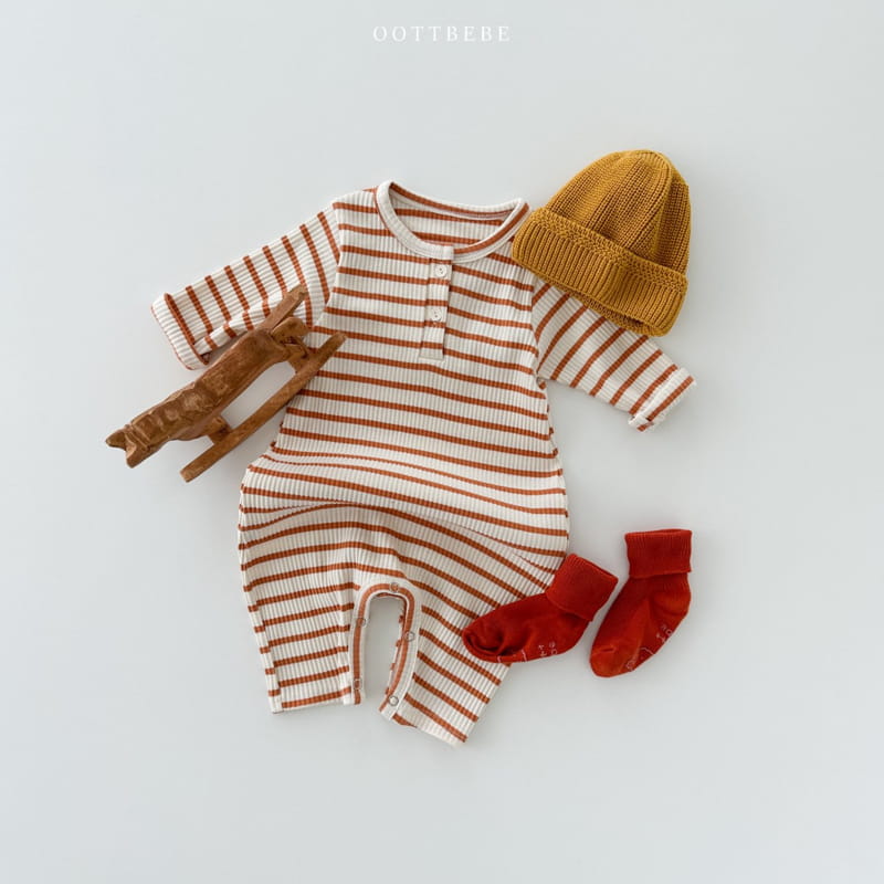 Oott Bebe - Korean Baby Fashion - #babyfashion - Honey Butter Bodysuit - 3