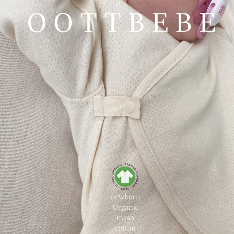 Oott Bebe - Korean Baby Fashion - #babyfever - Organic Benet Bodysuit with Bonnet Mesh - 6