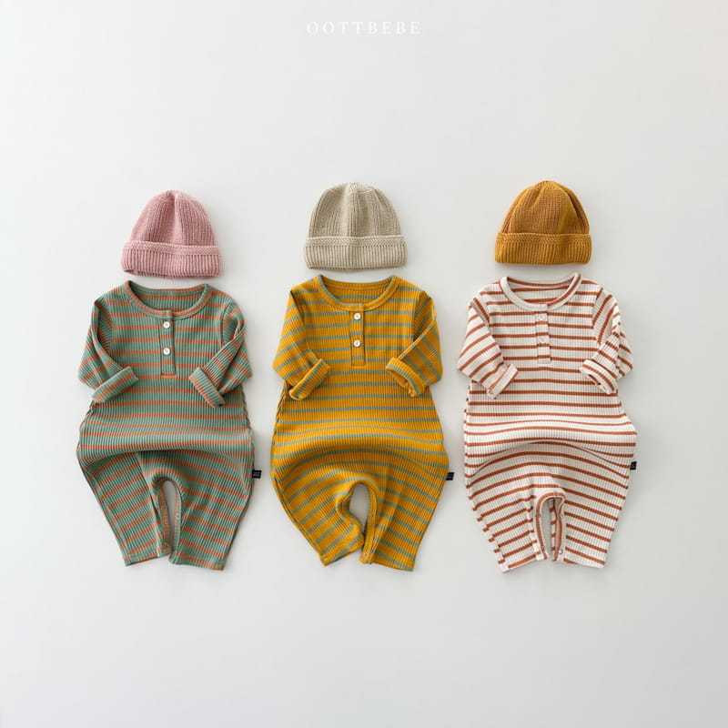 Oott Bebe - Korean Baby Fashion - #babyfashion - Honey Butter Bodysuit - 4