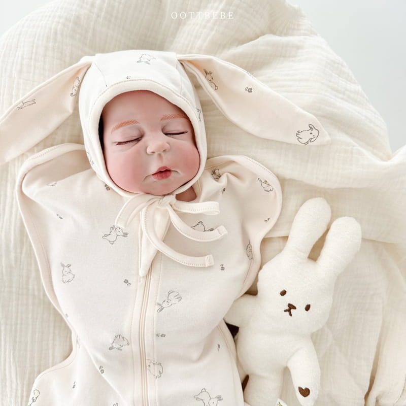 Oott Bebe - Korean Baby Fashion - #babyfever - Rabbit Butterfly Bodysuit - 4