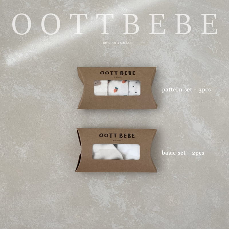 Oott Bebe - Korean Baby Fashion - #babygirlfashion - Baby Socks basic (cream+ivory)