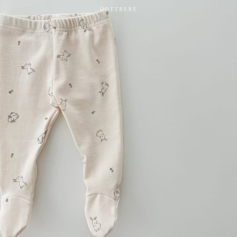 Oott Bebe - Korean Baby Fashion - #babyoninstagram - Rabbit Foot Leggings - 8