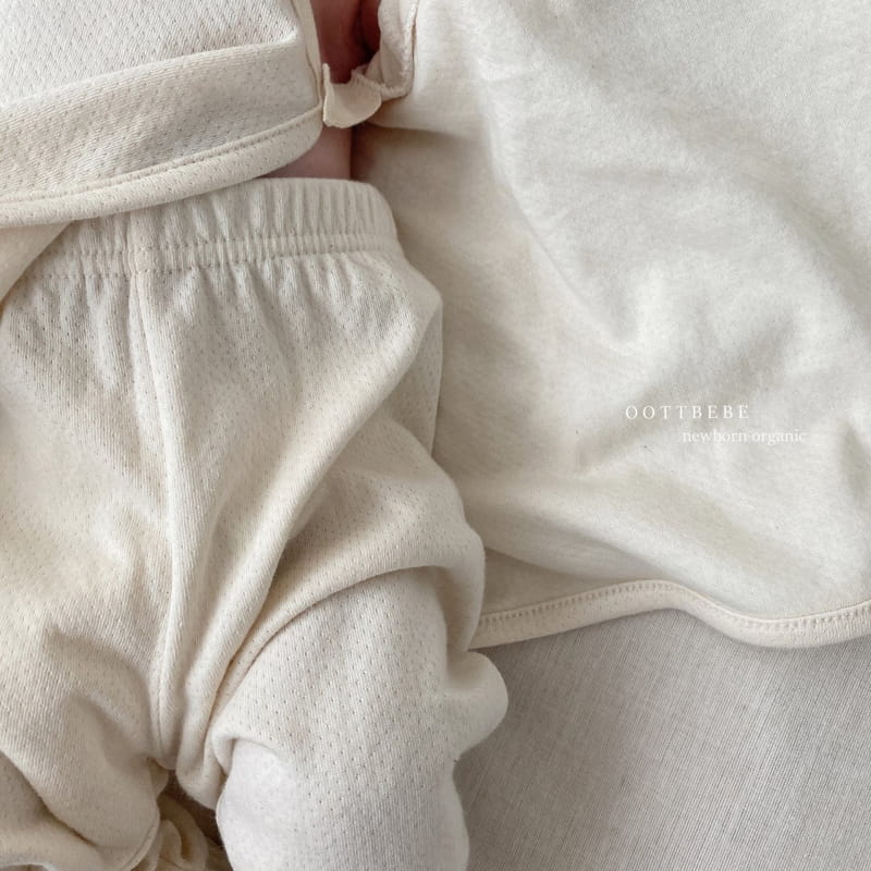 Oott Bebe - Korean Baby Fashion - #babyoutfit - Organic Foot Leggings Mesh - 3