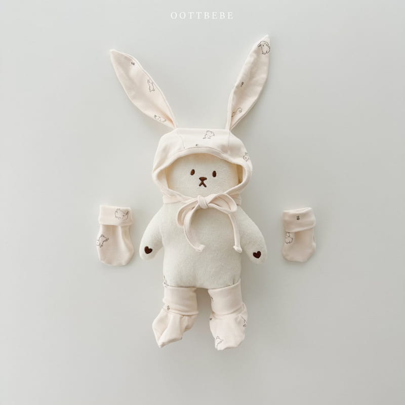 Oott Bebe - Korean Baby Fashion - #babyoutfit - Rabbit Wrap Foot Hand - 6