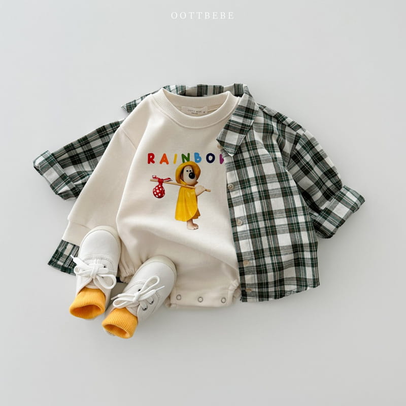 Oott Bebe - Korean Baby Fashion - #babyoutfit - Friends Bow Bodysuit - 3