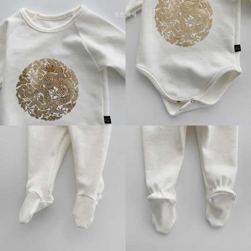 Oott Bebe - Korean Baby Fashion - #babywear - Hanbok Bodysuit Set - 3