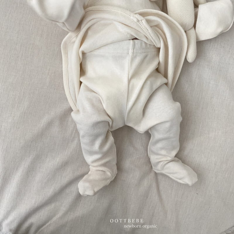 Oott Bebe - Korean Baby Fashion - #onlinebabyboutique - Organic Foot Leggings Cotton - 6