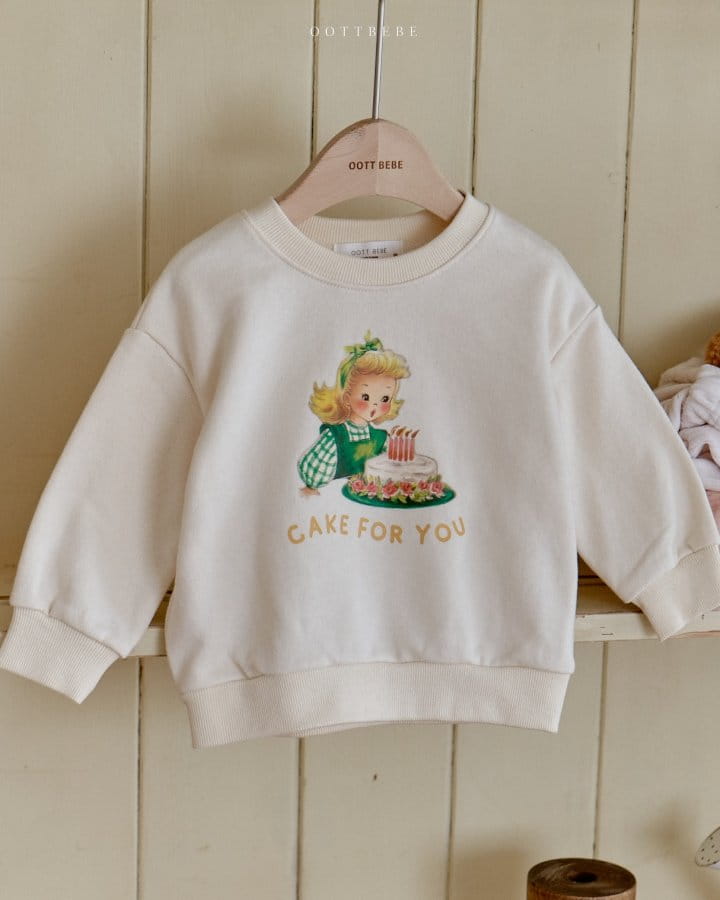 Oott Bebe - Korean Children Fashion - #childofig - Cake For U Sweatshirt - 10