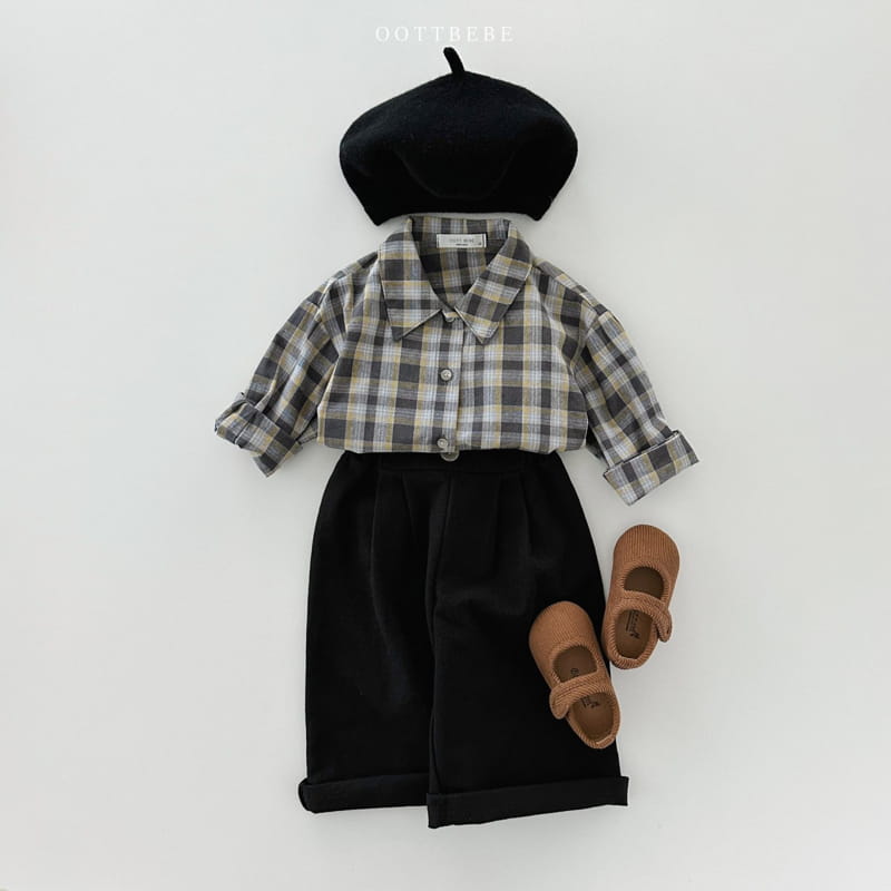 Oott Bebe - Korean Children Fashion - #childofig - Lobin Check Shirt - 4