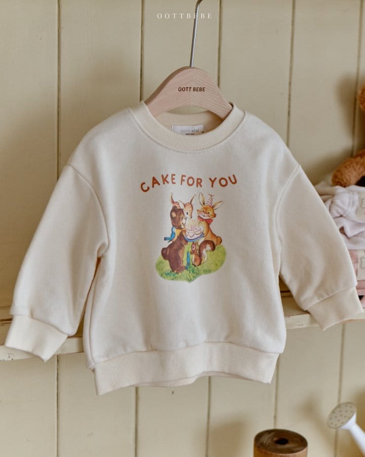 Oott Bebe - Korean Children Fashion - #childrensboutique - Cake For U Sweatshirt - 11