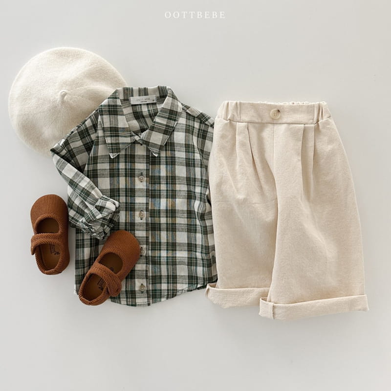 Oott Bebe - Korean Children Fashion - #designkidswear - Lobin Check Shirt - 5
