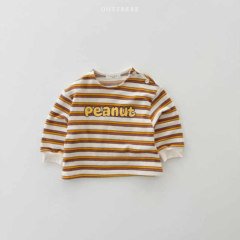 Oott Bebe - Korean Children Fashion - #fashionkids - Peanut Slit Sweatshirt