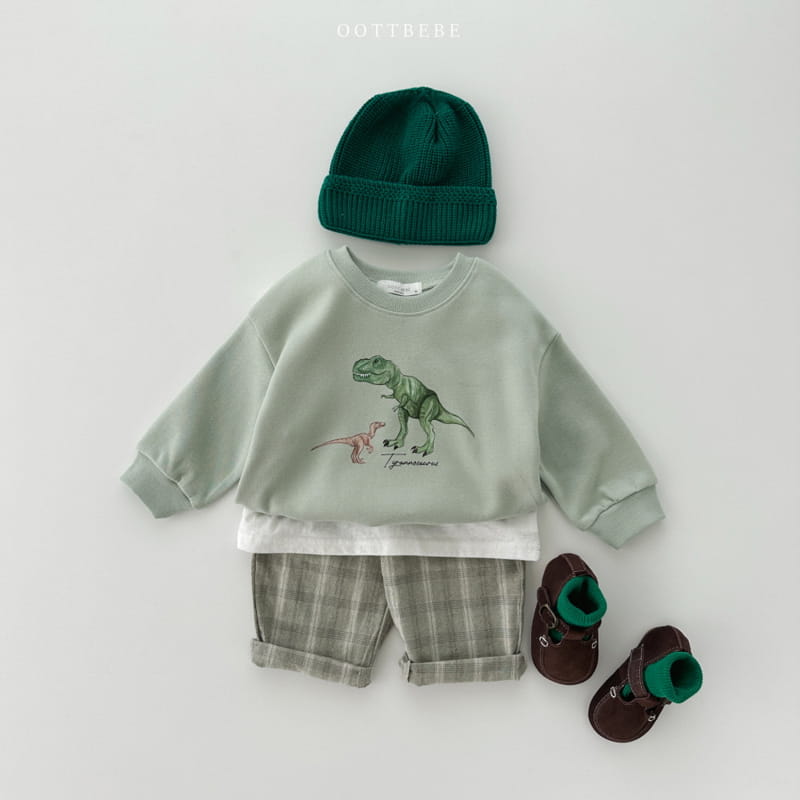 Oott Bebe - Korean Children Fashion - #kidsshorts - Jurassic  Sweatshirt - 6